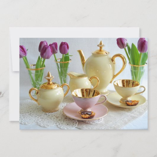 Carte d'invitation personnalisée pour le matin du (Devant)