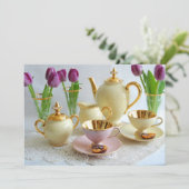 Carte d'invitation personnalisée pour le matin du (Debout devant)