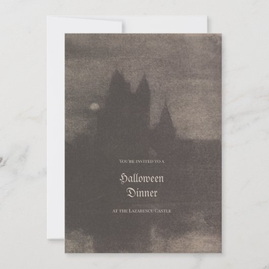 Carte d'invitation personnalisée pour une soirée H (Devant)