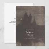 Carte d'invitation personnalisée pour une soirée H (Devant / Derrière)