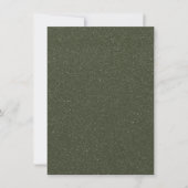Carte d'invitation personnalisée Vert mousse (Devant)