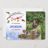 Carte d'invitation photo anniversaire pêche modifi (Devant)