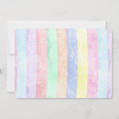 Carte d'invitation photo d'anniversaire licorne ma (Dos)