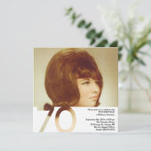 Carte d'invitation photo pour 70e anniversaire - 5 (Debout devant)