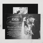 Carte d'invitation photo pour la fête d'anniversai (Devant / Derrière)