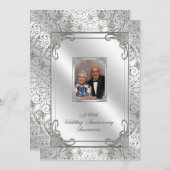 Carte d'invitation photo pour le 60e anniversaire (Devant / Derrière)