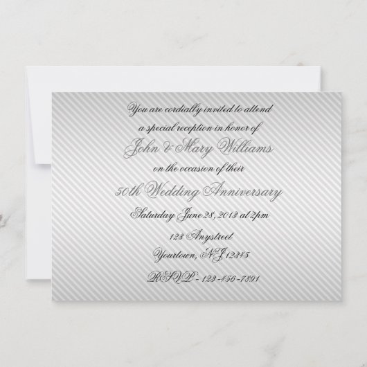 Carte d'invitation photo pour le 60e anniversaire (Dos)