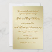 Carte d'invitation photo pour les 50 ans de mariag (Dos)