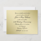 Carte d'invitation photo pour les 50 ans de mariag (Dos)