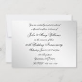 Carte d'invitation photo pour les 60 ans de mariag (Dos)