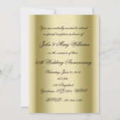Carte d'invitation photo pour noces d'or (Dos)