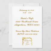 Carte d'invitation photo pour une fête du 50e anni (Dos)