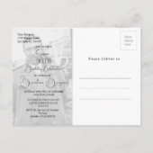 Carte d'invitation photo tropicale pour 90e annive (Dos)