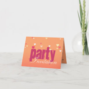 Carte d'invitation Pinky Blush Party