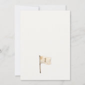 Carte d'invitation plate pour le premier anniversa (Dos)