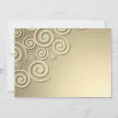 Carte d'invitation plate pour mariage (ou toute au (Dos)