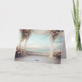 Carte d'invitation pliée pour toujours (Dos)