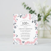 Carte d'invitation pour 100e anniversaire Budget R (Debout devant)