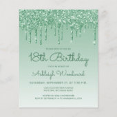 Carte d'invitation pour 18e anniversaire Budget Gl (Devant)