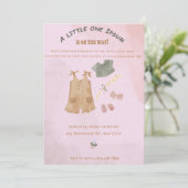 Carte d'invitation pour accueillir un nouveau-né (Debout devant)