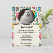 Carte d'invitation pour animaux de compagnie perso (Debout devant)