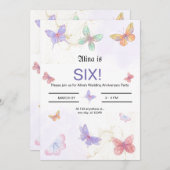 Carte d'invitation pour anniversaire de mariage (Devant / Derrière)