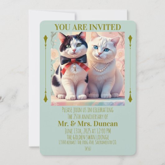 " CARTE D'INVITATION POUR ANNONCE DE ANNIVERSAIRE  (Devant)