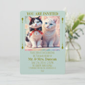 " CARTE D'INVITATION POUR ANNONCE DE ANNIVERSAIRE  (Debout devant)