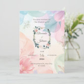 Carte d'invitation pour appartement (Debout devant)