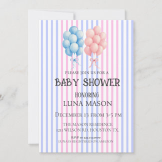 Carte d'invitation pour Baby Shower