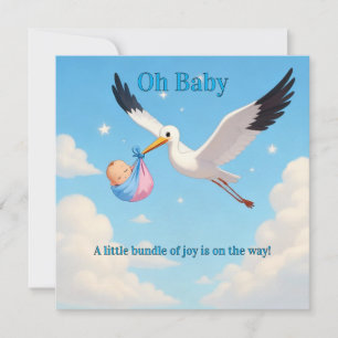 Carte d'invitation pour Baby Shower