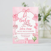 Carte d'invitation pour Baby Shower (Debout devant)