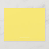 Carte d'invitation pour Baby Shower au citron genr (Dos)