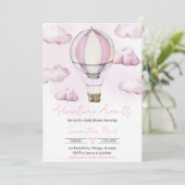 Carte d'invitation pour Baby Shower Aventure à ven (Debout devant)