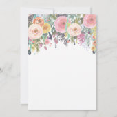 Carte d'invitation pour Baby shower de petite Citr (Dos)