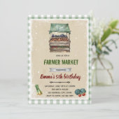 Carte d'invitation pour baby shower Localement Cul (Debout devant)