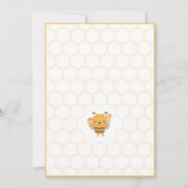 Carte d'invitation pour Baby Shower Mommy To Bee (Dos)