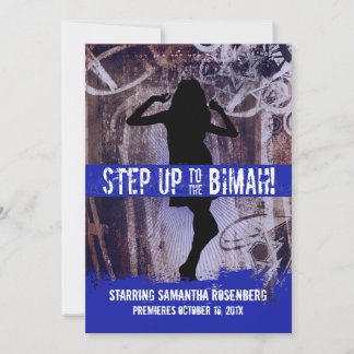 Carte d'invitation pour Bat Mitzvah Dance Party en