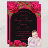 Carte d'invitation pour bébé douche (Devant / Derrière)