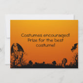 Carte d'invitation pour costume d'Halloween adulte (Dos)