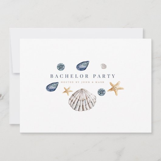 Carte d'invitation pour enterrement de vie de garç (Devant)