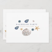 Carte d'invitation pour enterrement de vie de garç (Devant / Derrière)