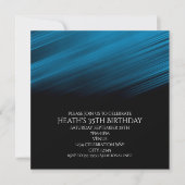 Carte d'invitation pour fête d'anniversaire Blue & (Devant)