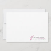 Carte d'invitation pour fête d'anniversaire de bat (Dos)