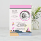 Carte d'invitation pour fête d'anniversaire de bat (Debout devant)