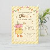 Carte d'invitation pour fête d'anniversaire de can (Debout devant)