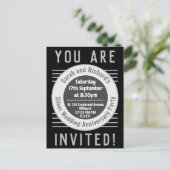 Carte d'invitation pour fête d'anniversaire de mar (Debout devant)