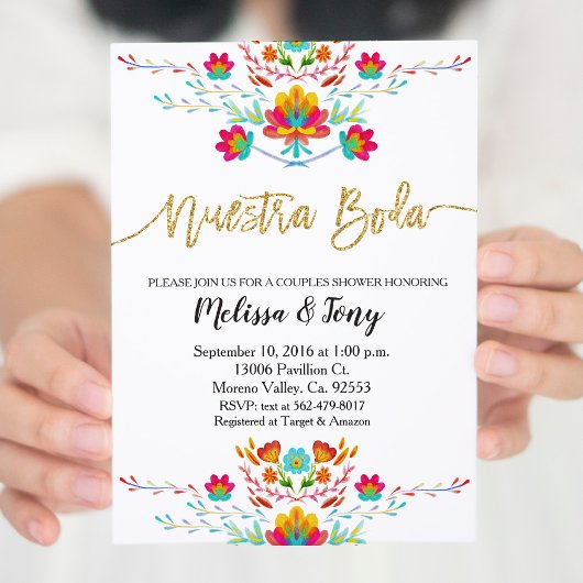 Carte d'invitation pour fête de mariage couple Fie