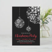 Carte d'invitation pour fête de Noël (Debout devant)