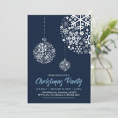 Carte d'invitation pour fête de Noël / vacances (Debout devant)